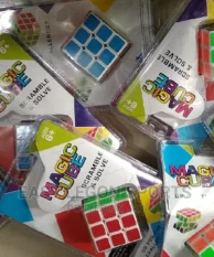 Magic Cube Scramble and Solve Rubix Puzzle