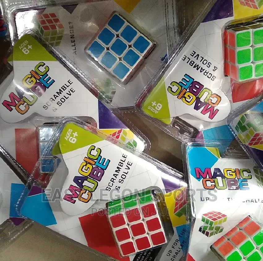 Magic Cube Scramble and Solve Rubix Puzzle