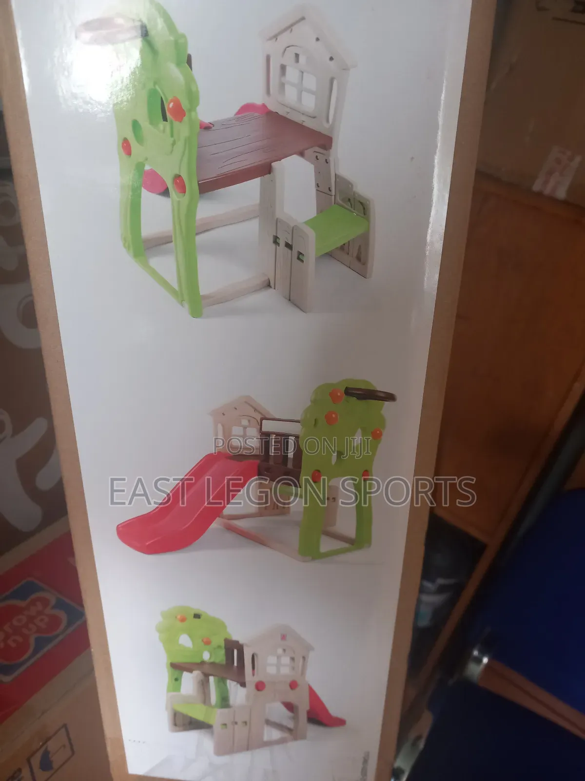 Playground Slide Swing Stand House Playpen Basketball Hoop - Image 3