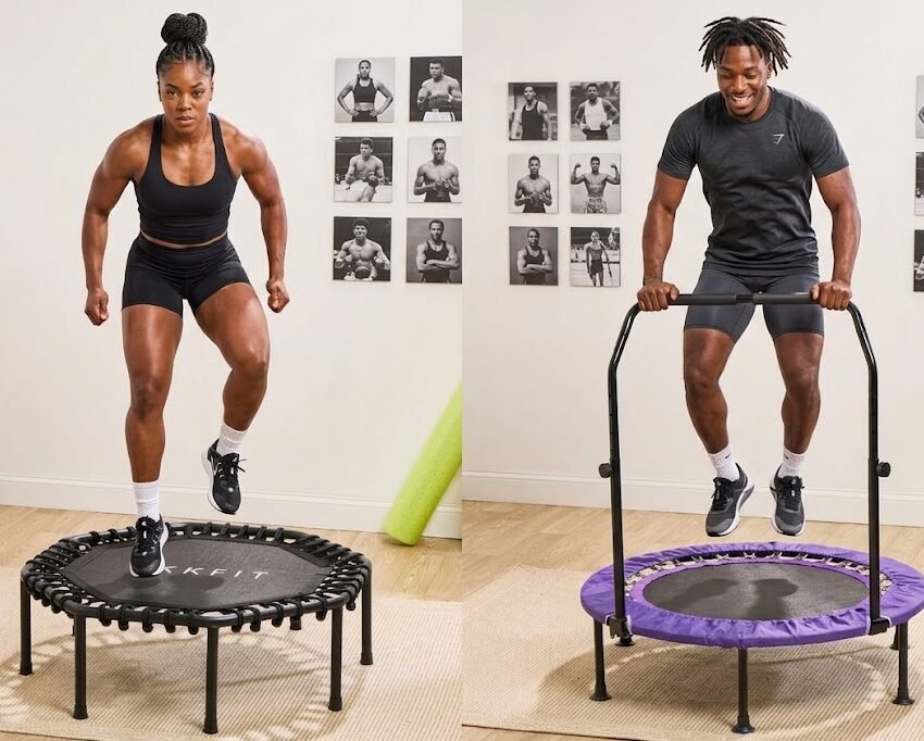 Mini Trampoline Cardio Jump Exercise